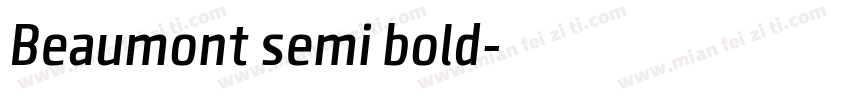 Beaumont semi bold字体转换